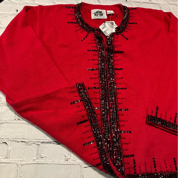 Storybook Knits Red Cardigan - Picture 4 of 4